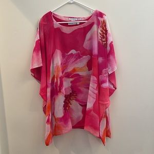 New Susan Graver Floral 2-Piece Tunic Set Size XL